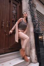 Kadın Uzun Kollu Krep üçlü Takım - Görsel 4