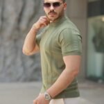 Erkek Hemşire Yaka Kısa Kollu Tişört