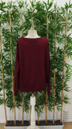 Kadın Uzun Kollu Bisiklet Yaka Viskon Iki Iplik Bluz - Görsel 5