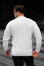 Erkek Bisiklet Yaka Örme Kazak - Görsel 4