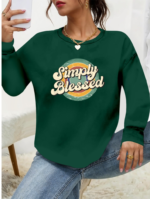 Kadın Uzun Kollu Bisiklet Yaka Viskon Iki Iplik Bluz - Görsel 3