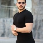 Erkek Viskon Kumaş Bisiklet Yaka Basic Tişört