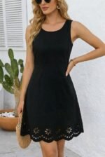 Kadın Askılı Yuvarlak Yakalı çiçek Desenli Ithal Krep Kısa Elbise