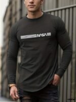 Erkek Uzun Kollu Bisiklet Yaka Viskon Sweat - Görsel 2