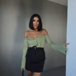 GABARDİN KISA ETEK CEP DETAYLI - Siyah