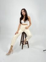 6240 PANTOLON-KREM - Görsel 5