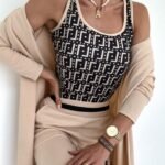 Kadın Uzun Kollu Krep üçlü Takım