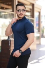 Erkek Hemşire Yaka Kısa Kollu Tişört - Görsel 2