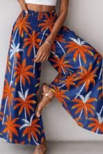 Kadın Yüksek Bel Lastikli Desenli Süprem Pantolon - Görsel 3