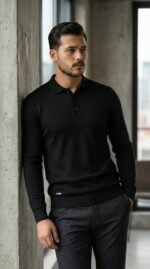 Erkek Düğme Yakalı Triko - Görsel 5