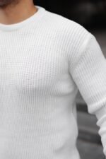 Erkek Bisiklet Yaka Örme Kazak - Görsel 5