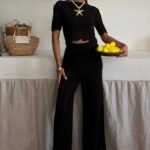 Triko Bluz Pantolon İkili Takım 10084-025