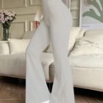 Kadın Yüksek Bel Ispanyol Paçalı Pantolon Tayt