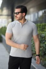 Erkek Kısa Kollu Yakalı Tişört