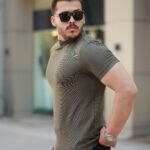 Erkek Yarım Balıkçı Yaka Kısa Kollu T-shirt