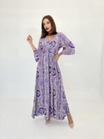 7035 ELBİSE-MOR - Görsel 5