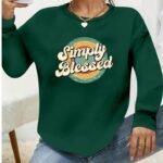 Kadın Uzun Kollu Bisiklet Yaka Viskon Iki Iplik Bluz