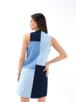 7385 KOT ELBİSE-MAVİ - Görsel 4