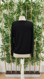 Kadın Uzun Kollu Bisiklet Yaka Viskon Iki Iplik Bluz - Görsel 4