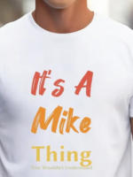 Erkek It Is A Mike Thing Baskılı Erkek T-shirt - Görsel 2