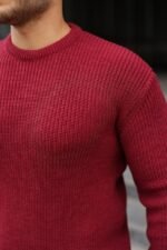 Erkek Bisiklet Yaka Örme Kazak - Görsel 5