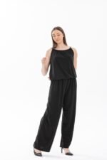 Kadın Rahat Kesim Askılı Bol Paça Sandy Kumaş Fırsat Ürün Tulum-Elbise - Görsel 6