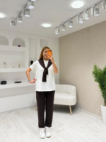 Kadın şal Yaka 3 Parça Takım - Görsel 2