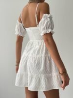 Lucca Kolu Lastikli Mini Elbise - Görsel 4