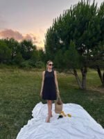 Kadın Keten Kumaş Kolsuz Mini Boy Elbise - Görsel 2