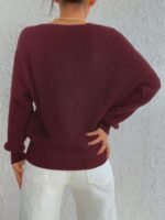 Kadın Uzun Kollu üç Düğmeli Triko Hırka - Görsel 4