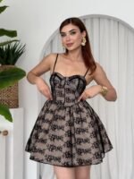 Toba İp Askılı Elbise - Görsel 5