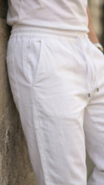 Erkek İç Göstermez Yıkamalı Keten Pantolon - Görsel 4