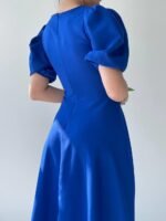 Catania Balon Kol Elbise - Görsel 5