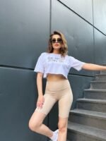 Kadın Yüksek Ben Toparlayıcı Sort Tayt