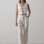 Bağlamalı Yelek - Beyaz