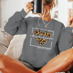 Kadın Uzun Kollu Bisiklet Yaka Desenli Viskon Iki Iplik Bluz