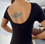 Kadın Kısa Kollu Sırt Dekolteli Yırtmaç Detaylı Viskon Elbise - Görsel 2