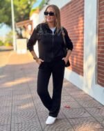 Kadın Iki Iplik Kumaş Pul Ve Fermuar Detaylı Ikili Takım - Görsel 3