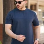 Erkek Oversize Bisiklet Yaka Kısa Kollu T-shirt