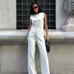 Paulo Gold Düğmeli Yelek Pantolon Takım 9976