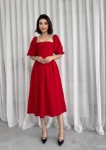 Benjamin Çan Etekli Midi Boy Elbise - Görsel 5