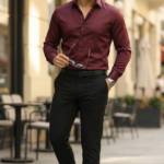 Erkek Saten Klasik Gömlek