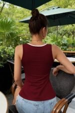 Kadın Askılı Kalp V Yakalı Dalgıç Bluz - Görsel 2