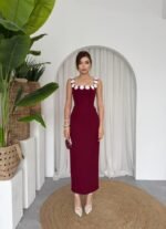 Mıng Çiçek Detaylı Elbise - Görsel 6