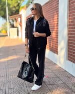 Kadın Iki Iplik Kumaş Pul Ve Fermuar Detaylı Ikili Takım - Görsel 4