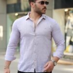 Erkek Pamuklu Keten Gömlek