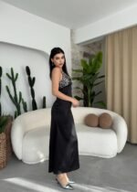 Shany İp Askılı Elbise - Görsel 5