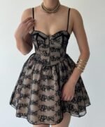 Toba İp Askılı Elbise - Görsel 2