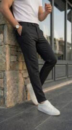 Erkek Slim Fit Dilli Kumaş Pantolon