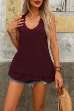 Kadın Dantel Askılı V Yakalı Sırtı çapraz Detaylı Ponpon Bluz - Görsel 4